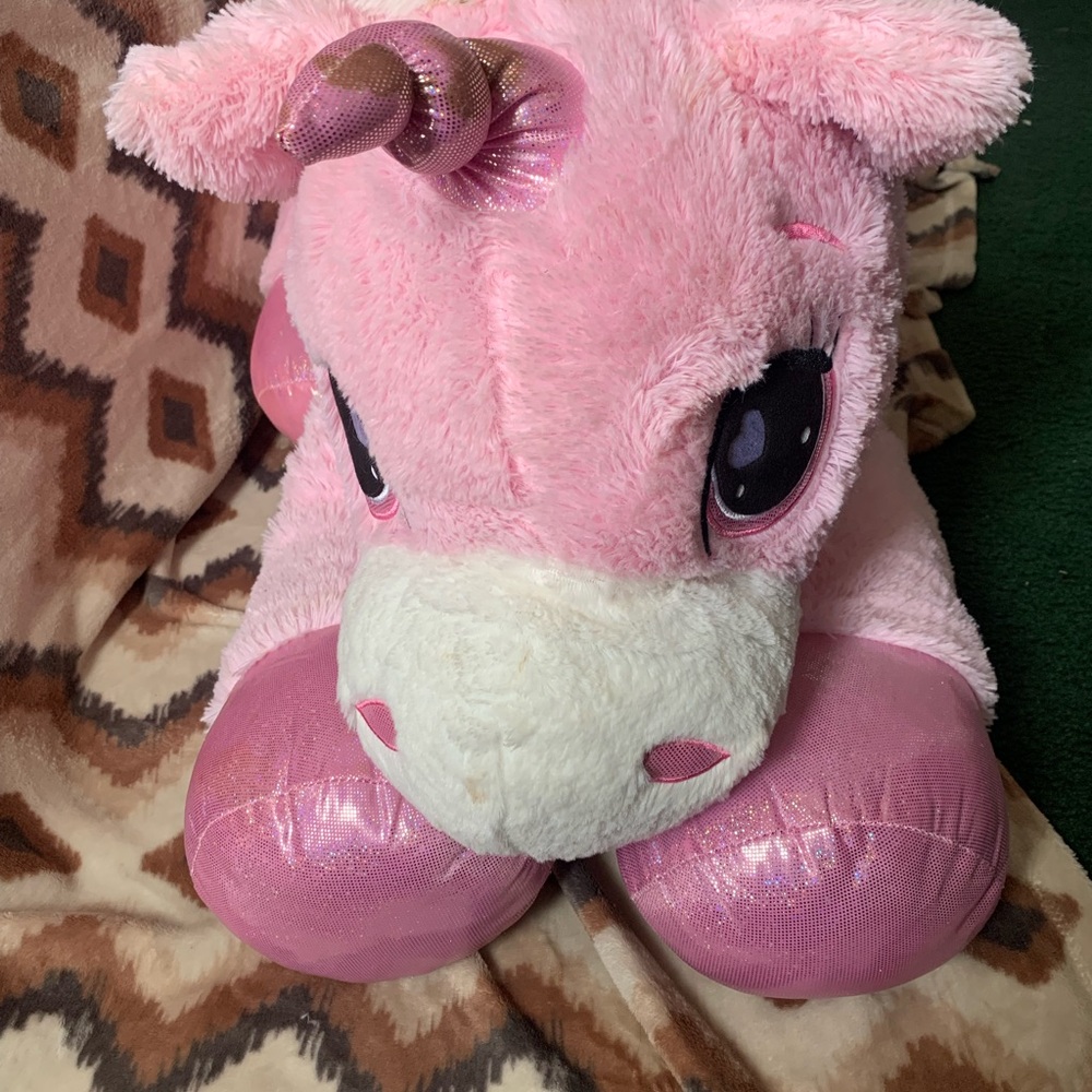 Webby Big Size Funny Unicorn Stuffed Animal Plush Toy.